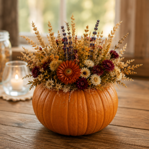 2. Dried Flower Pumpkin Workshop